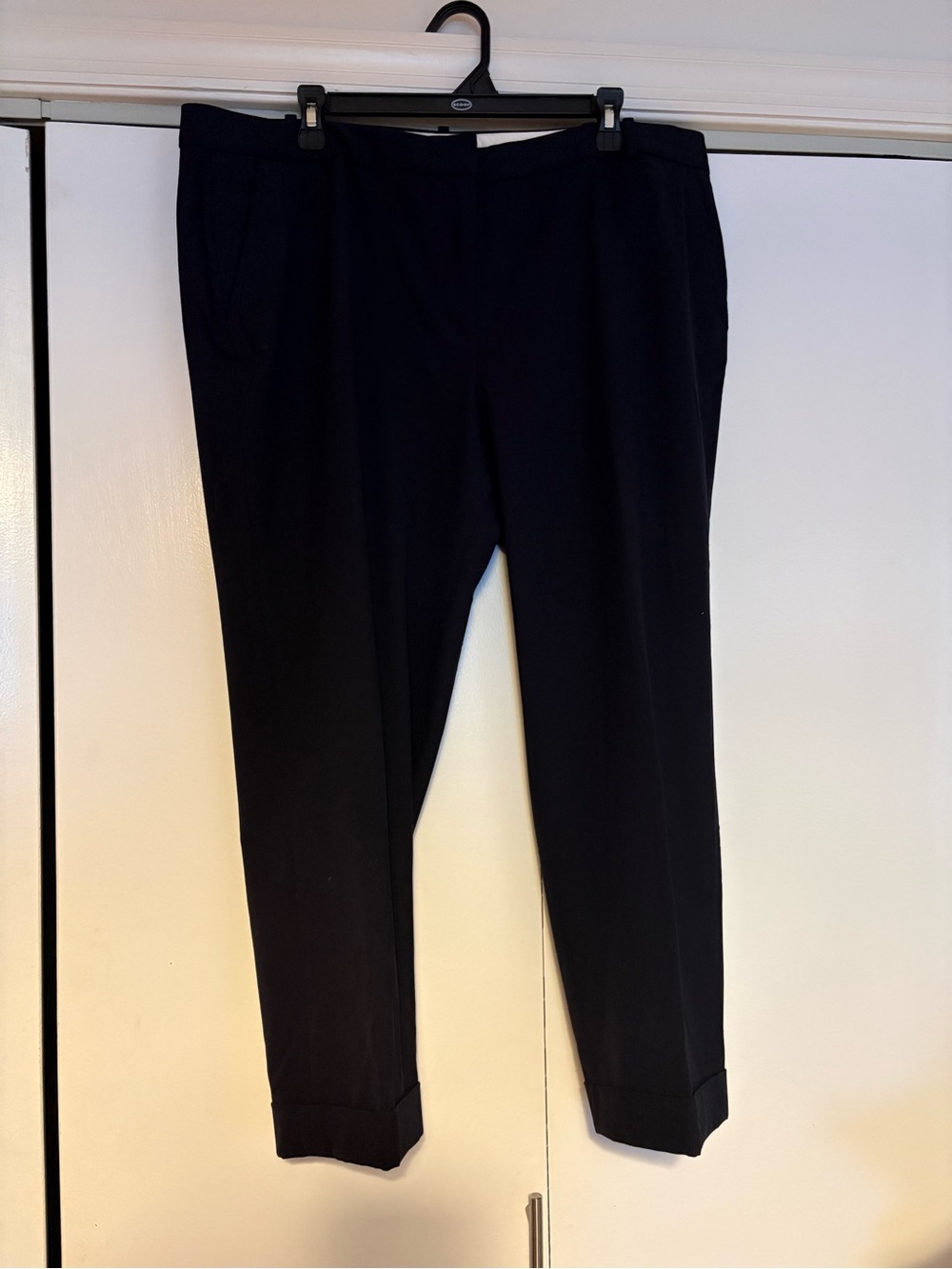 Talbots Navy Blue Ankle Pants with a Cuff
